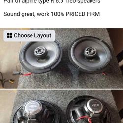 Alpine Type R 6.5" Speakers