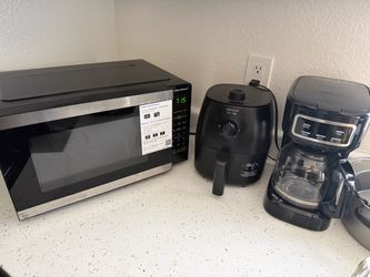 Kit 3 Appliances: microwave+coffe maker+ airfrier