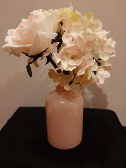 Beautiful Light Pink Glass Vase
