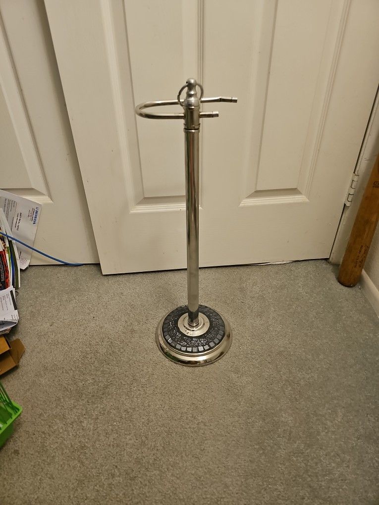 Toilet Tissue Paper Roll Holder Stand