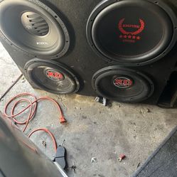 4 Subwoofers In Ported Box