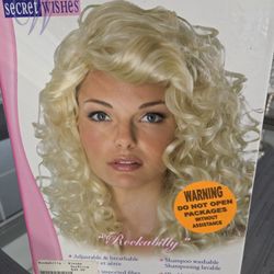 New Blonde Curly Wig