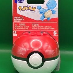 MEGA Construx Pokémon Poké Ball Buildable Figures – Squirtle Build, Play & Display