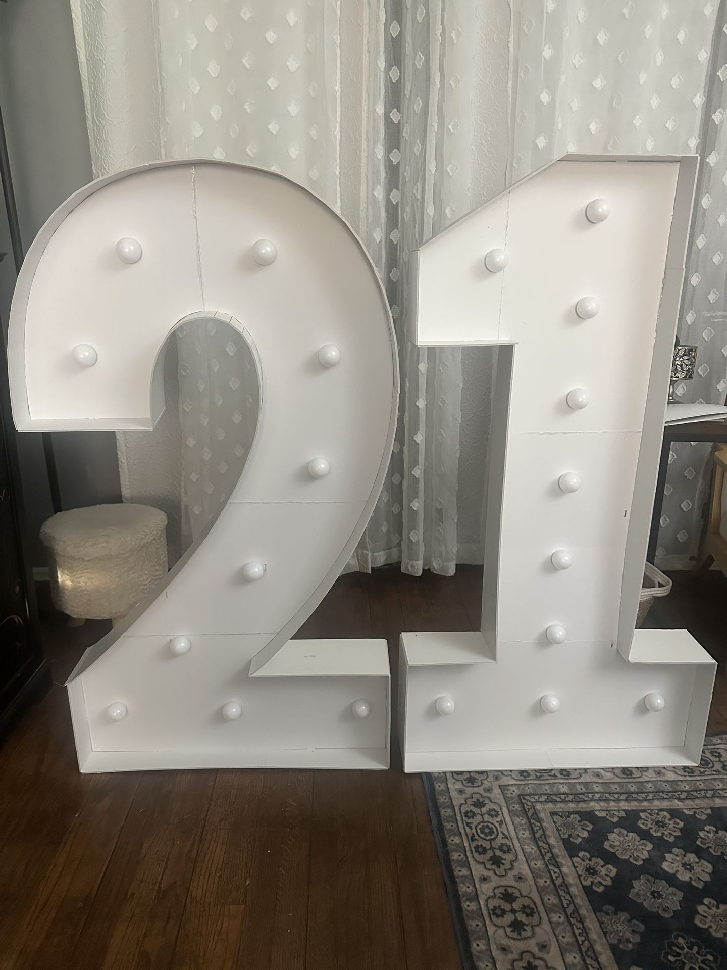 4 Feet Number For Party With Lights 