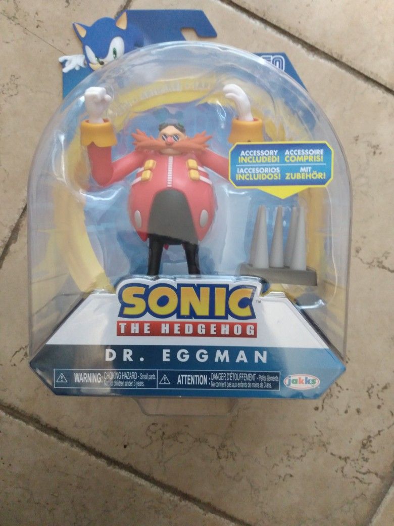 Brand New Sonic The Hedgehog Dr. Eggman Figure In PackageUnopened