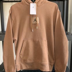 NEW Jordan Mens XS Flight Fleece Washed Pullover Hoodie - Legend Dark Brown