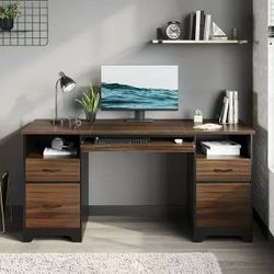 🔥ON SALE🔥Bestier 59” Computer Desk with 4 Drawers