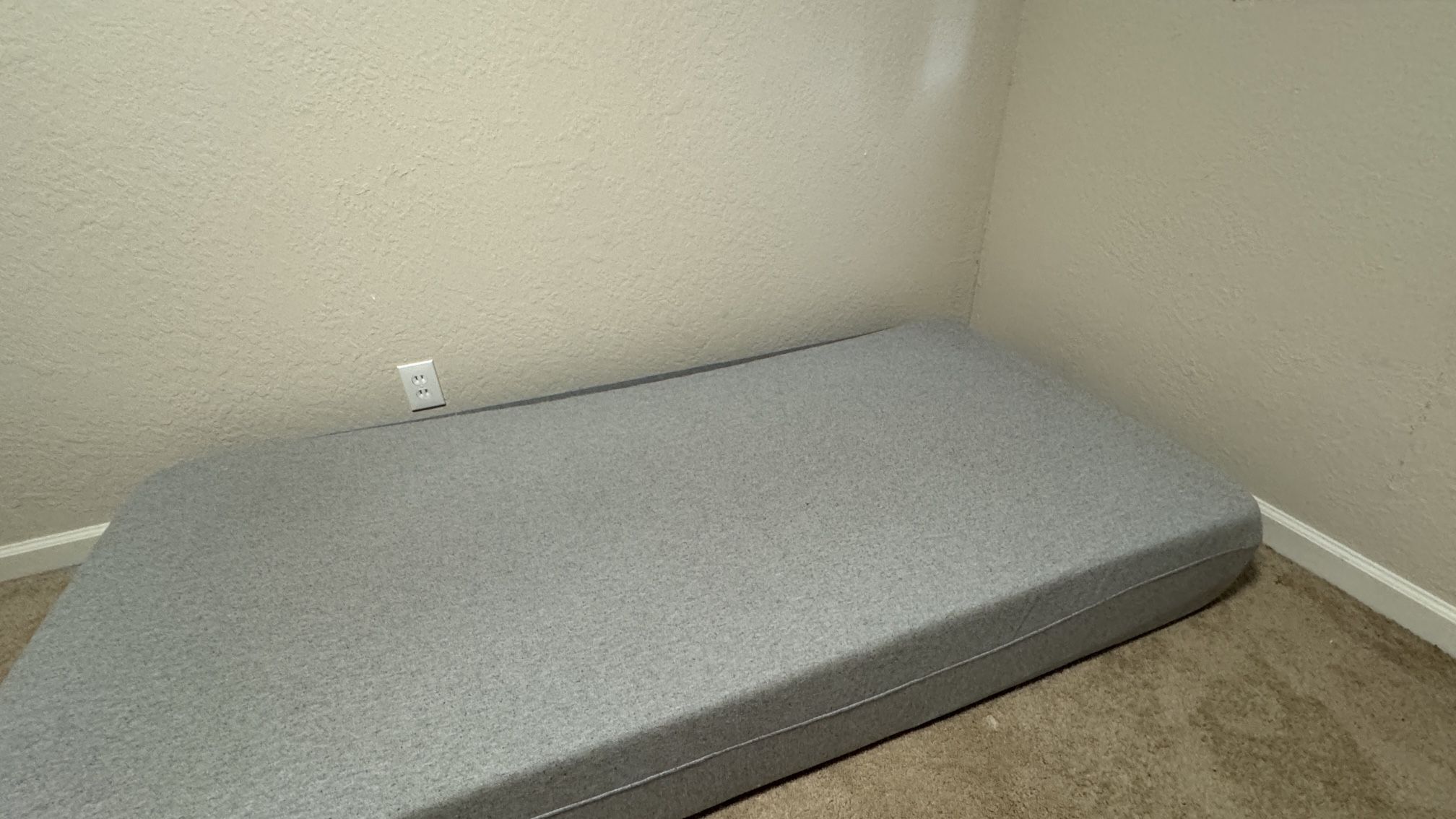 Barely used memory foam twin XL mattress