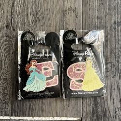 Disney Trading Pin Princess On card X2