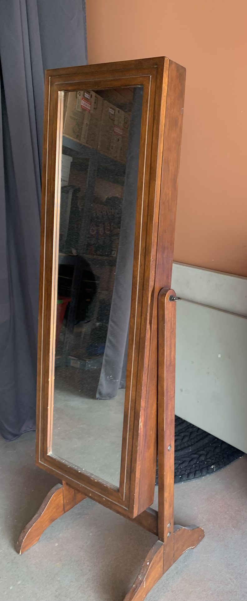 Mirror Jewellery Armoire - Freestanding Full Length