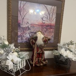 Santa And Sleigh Arrangements $18-$34 Each 