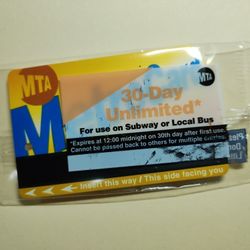 Sealed 30-Day Unlimited MetroCard – Legit, Helping a Friend - $115