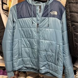 North Face Blue Puffer Jacket 
