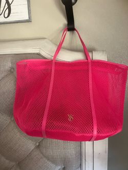 Victoria's Secret Pink Mesh Tote Bag & accessory bag