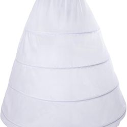 baotongle Women's Hoop Petticoat Crinline Underskirt Petticoat Skirt for Women Under Dress for Wedding Gown Tulle Slips Skirt (US, Numeric, 35, Regula