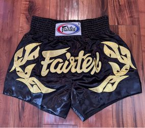 New Fairtex Black/Gold Training Shorts XL