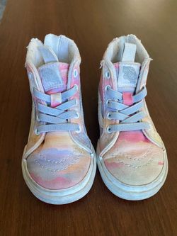 Toddler size 6 watercolor Vans