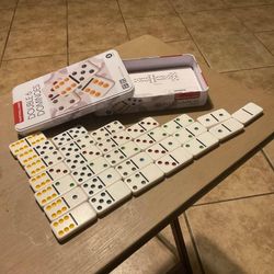 Ambassador Double 6 Dominoes Set – 28 Tiles with Tin Case
