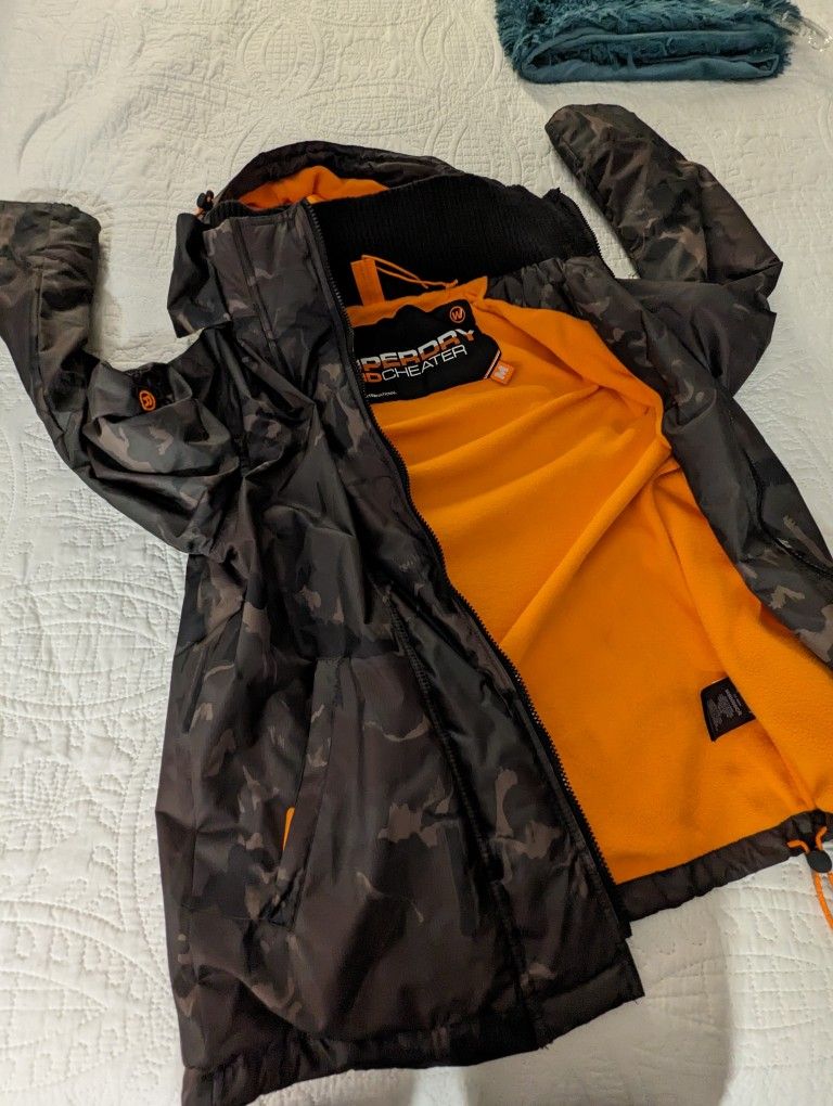 Superdry Mens Jacket Windtrekker Fuji Double Zip