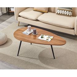 Modern Rustic Oval Coffee Table