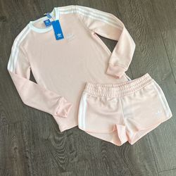 New Light Pink Adidas Set