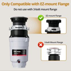 Food Waste Disposer Tecasa  1/2 Hourspower