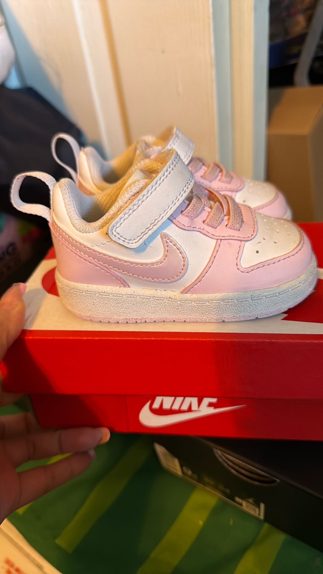 Baby Girl Pink/white Nike (4c)