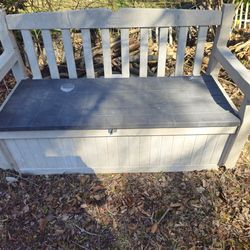The price is firm.. keter storage box bench