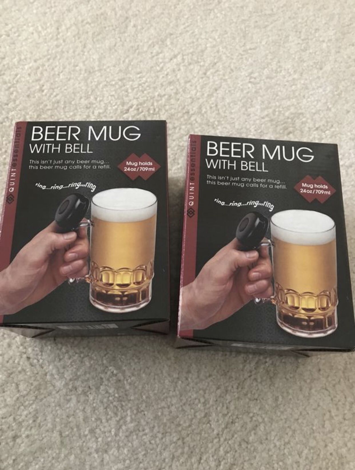 Beer mug with bell