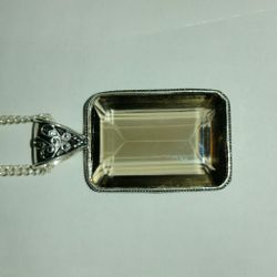 New sterling smokey topaz