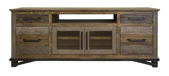 Brand New 🇺🇸 Hand Crafted Solid Wood 76" TV Console