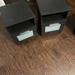 IKEA Brimnes Side Table/cabinet PAIR