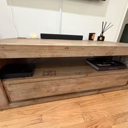 Beautiful Rustic Modern Wood TV Console Restoration Hardware