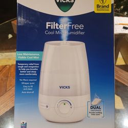 VICKS Filter Free Cool Mist Humidifier (New-Sealed)