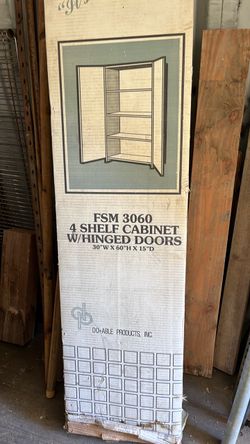 4shelf cabinet 30”Wx60”Hx15”D