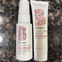 NEW BRIOGEO FAREWELL FRIZZ LEAVE IN SPRAY & DEEP CONDITIONING MASK $6 For Both!