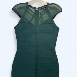 Green Guess bodycon mini dress