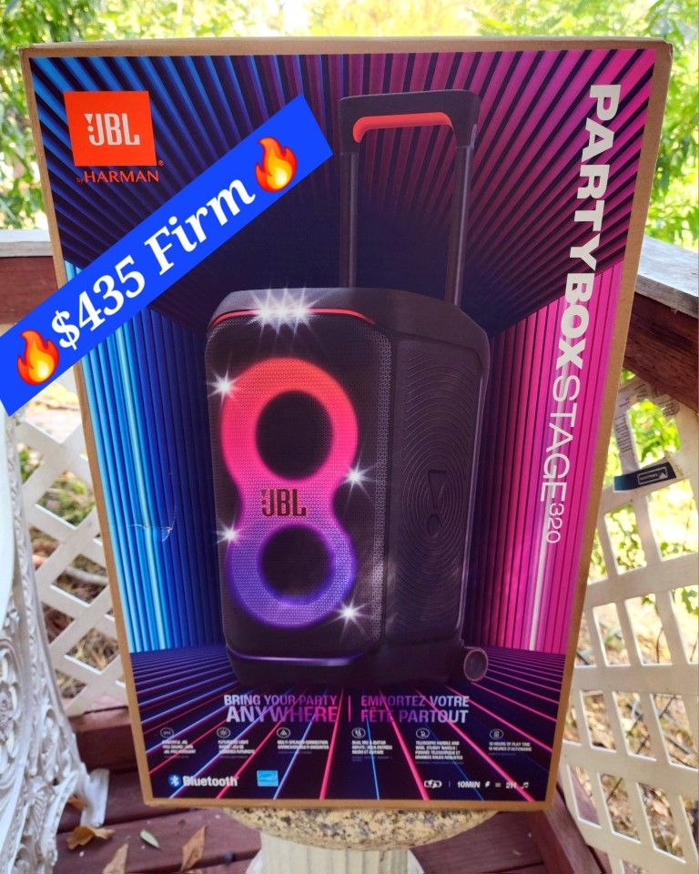 🔥PartyBox Stage 320 JBL🔥$435 Cada Una/ PRECIO FIRME 🔥Original JBL