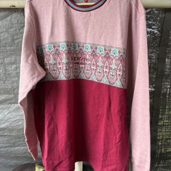 Supreme Crewneck Sweatshirt Large Paisley Striped 