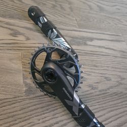 SRAM X01 Eagle Boost Crankset - 165mm  32t  crank carbon
