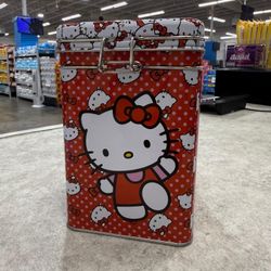 Hello Kitty Rectangular Lock Top Canister, Two different styles available! 