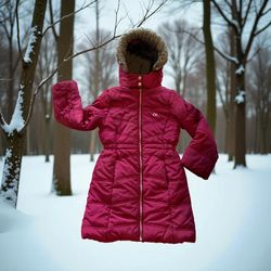 Kids Size 7 CK Snow Jacket Winter Warm Waterproof