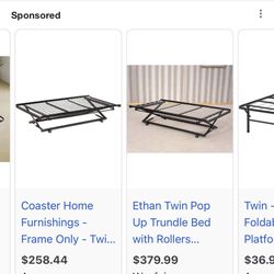 Caster Twin Bed Frame Brand New