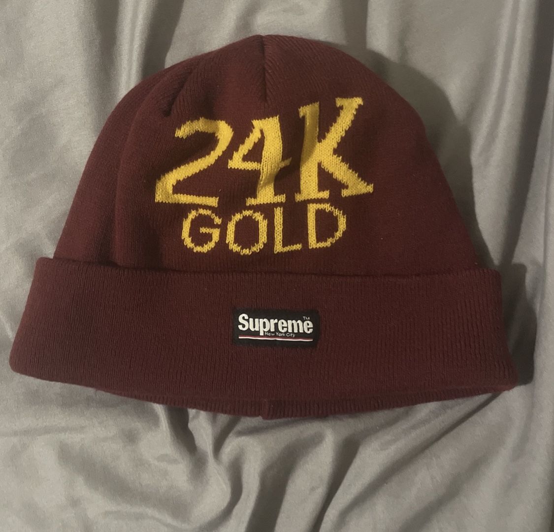 Supreme 24k Gold Beanie 