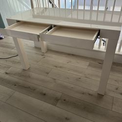 White Vanity Desk