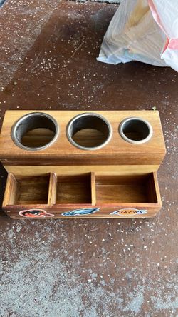 Wooden cup holder