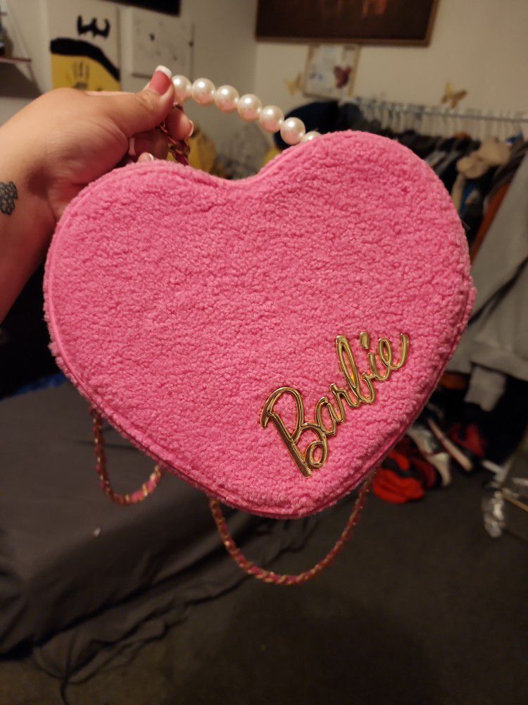 Pink Barbie Our Universe Heart Shape Bag