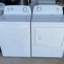  Amana Washer & Electric Dryer Set – $399