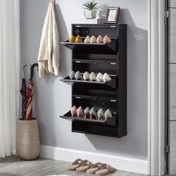 3 Drawer - Spacerock Wall Shoe Cabinet
