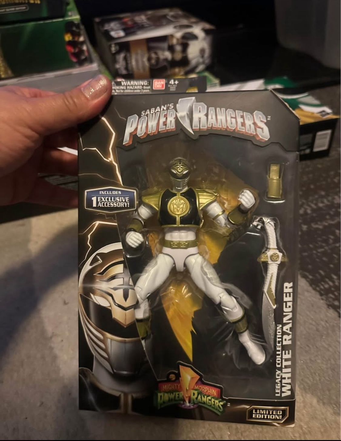 Limited Edition White Ranger Figurine- Legacy Collection